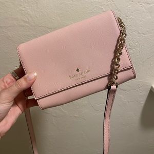 Kate Spade - Light Pink Chain Crossbody Purse